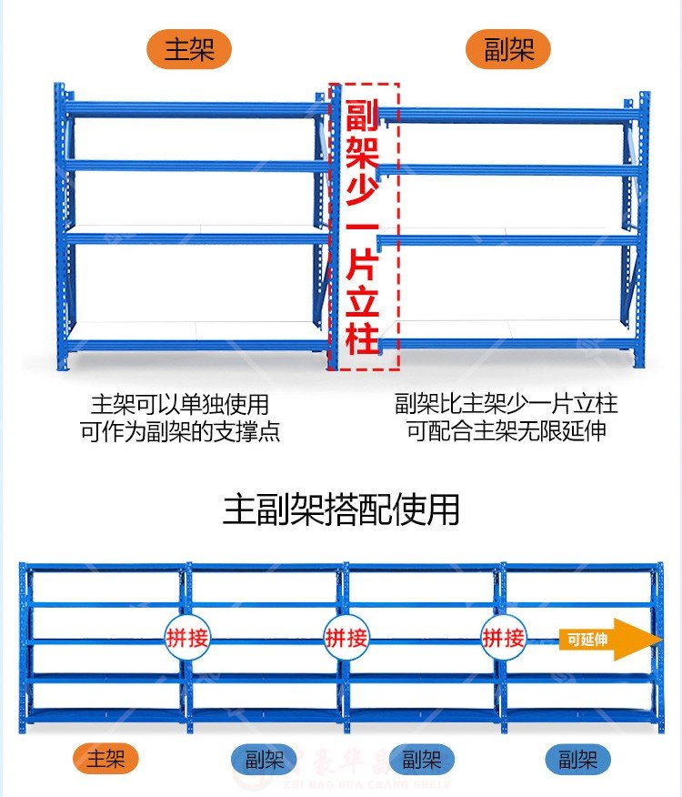 500kg中型仓库货架 500kg中型仓库货架