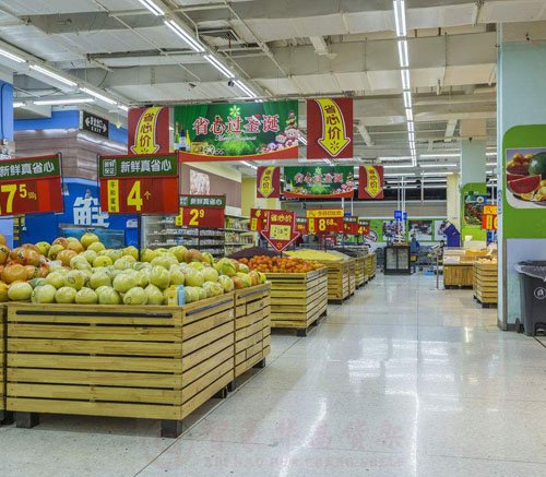 超市蔬果货架