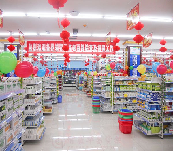 药店用什么颜色的成都货架？