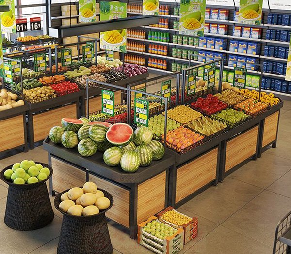 生鲜超市货架
